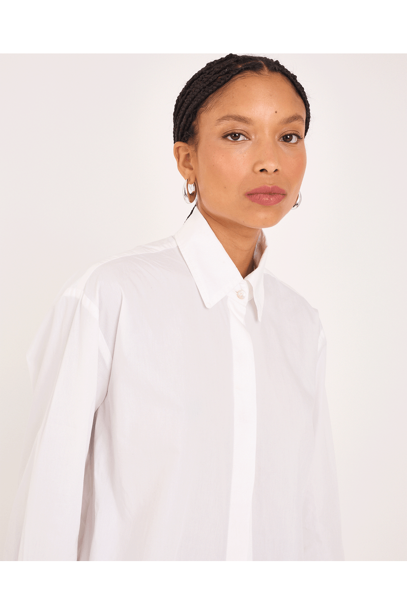 Camisa tricoline kai branco