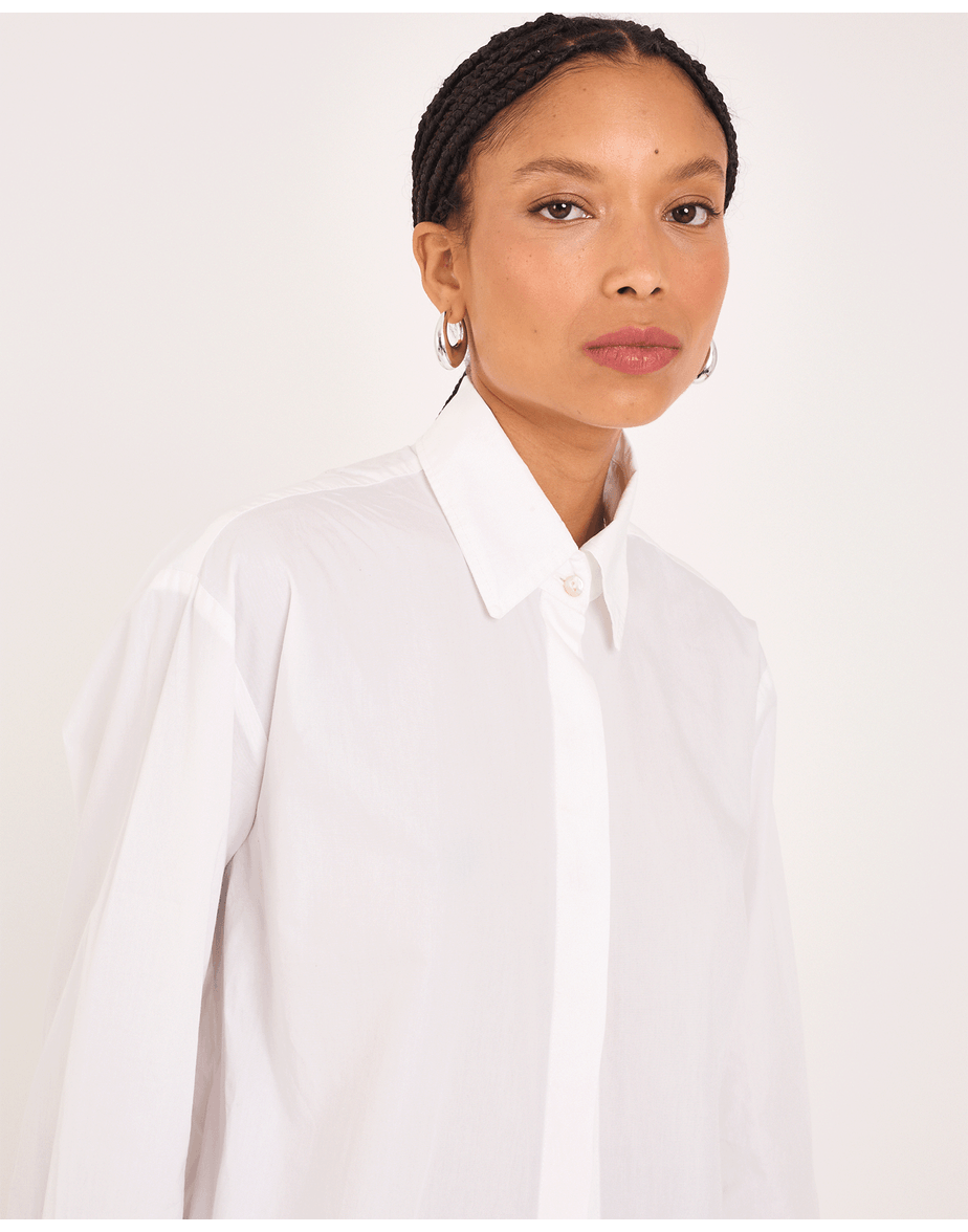 Camisa tricoline kai branco
