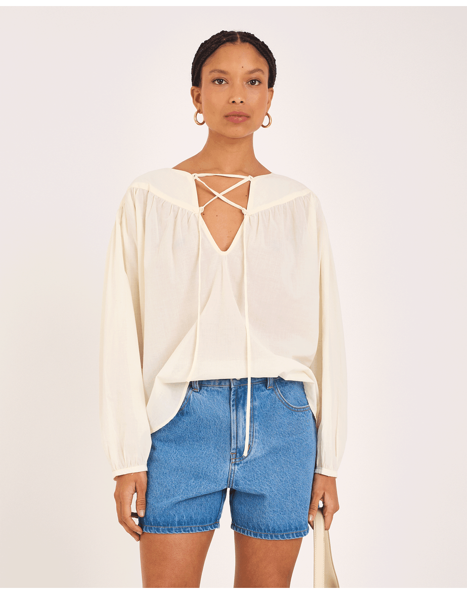 Blusa voil kai amarelo