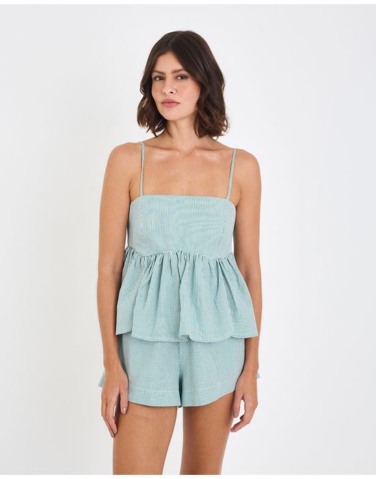 Blusa juan inv listrado verde