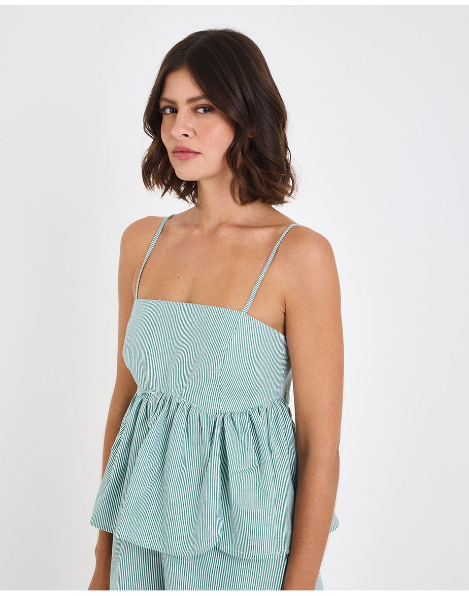 Blusa juan inv listrado verde
