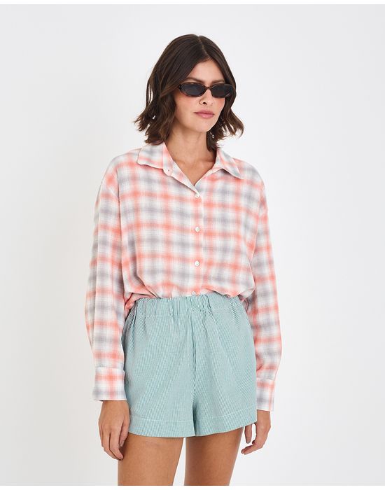 Camisa gaze inv xadrez