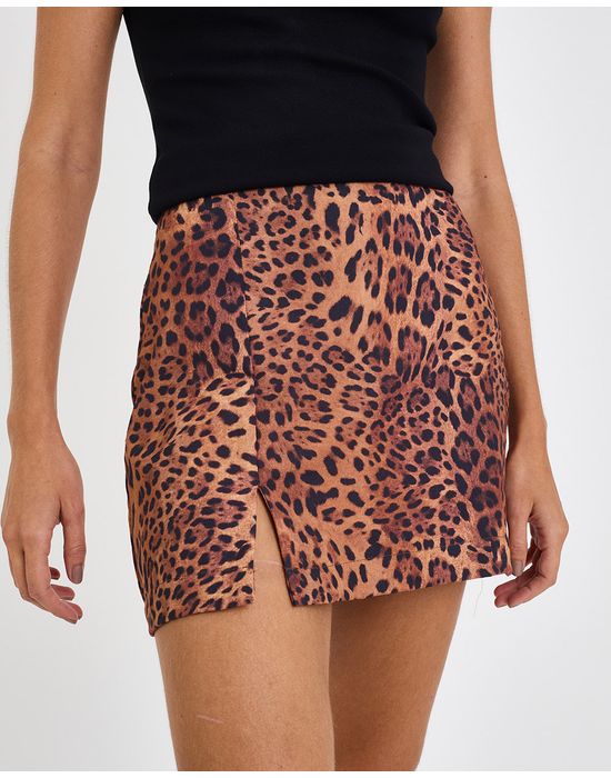Saia onça inv estampado