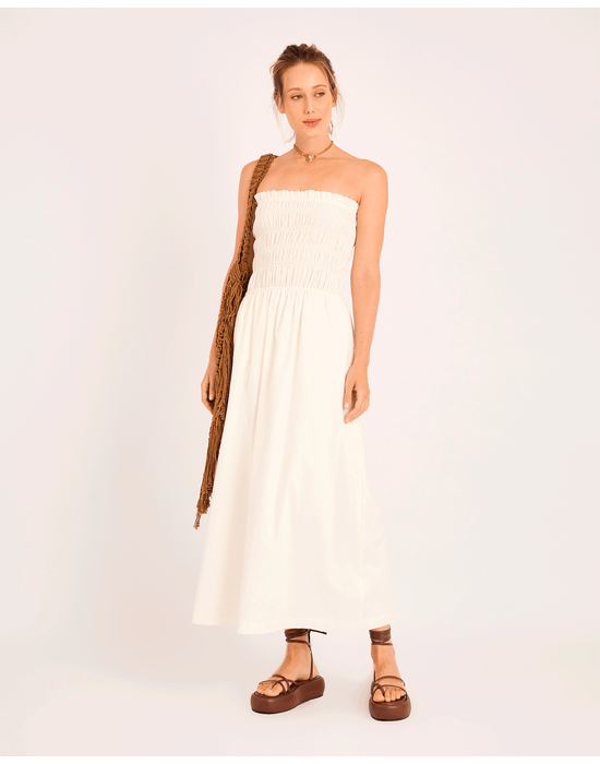 Vestido bruma ora off-white