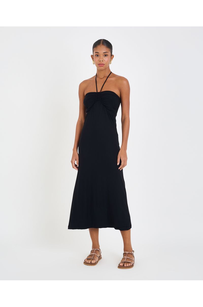 Vestido tule ebi preto