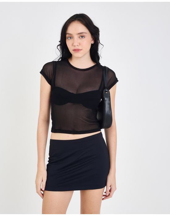 Camiseta tule ebi preto