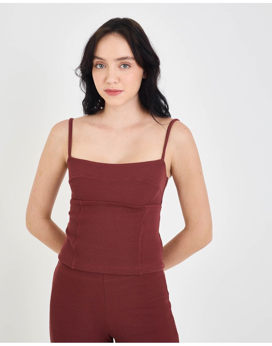 Blusa bandage ebi   marrom