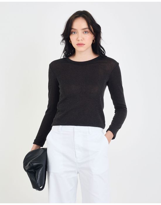 Camiseta malhada ebi preto