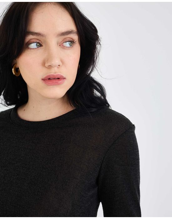 Camiseta malhada ebi preto