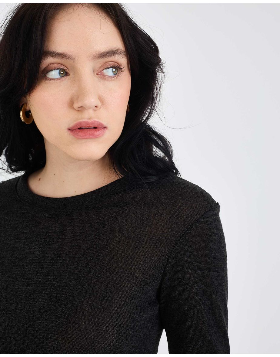 Camiseta malhada ebi preto