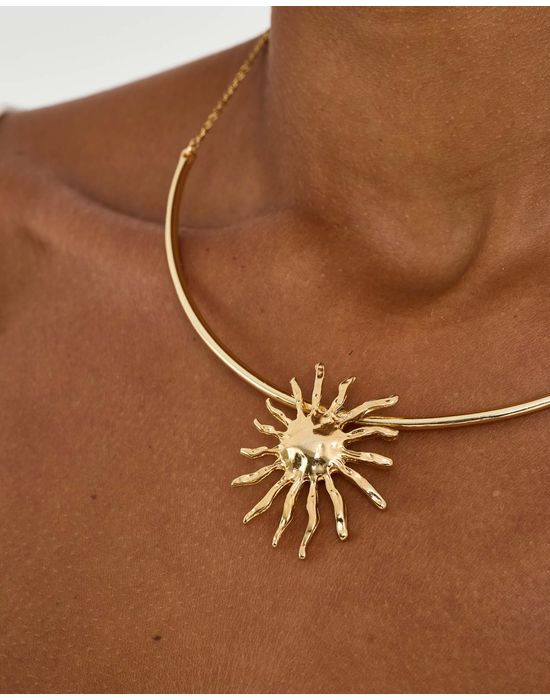 Colar sol ebi dourado