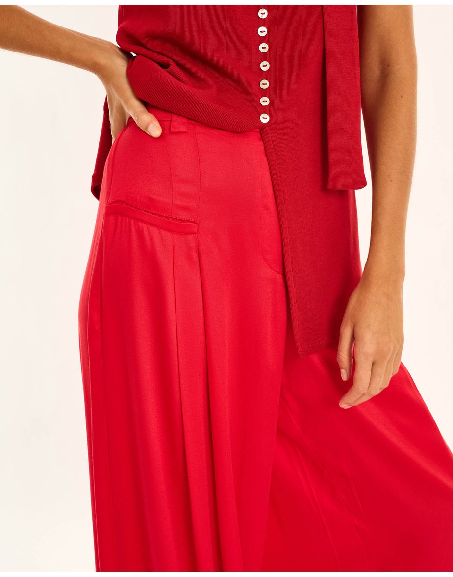 Calça slim ala vermelho
