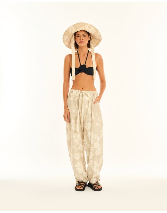 Calça hula ala estampado