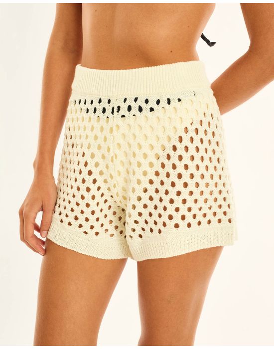 Short tricot bos off-white
