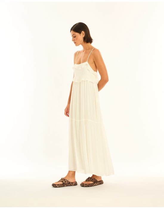 Vestido camadas ala off-white