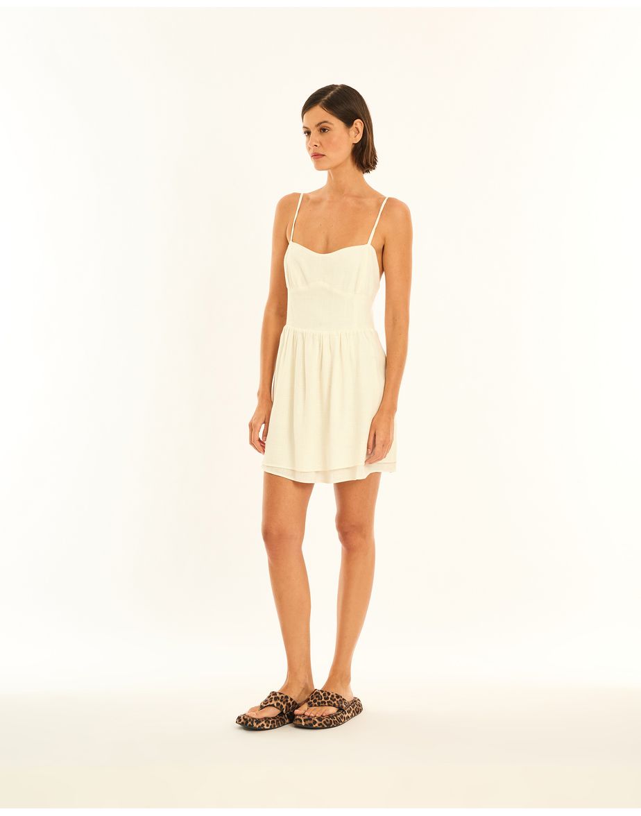 Vestido amber ala off-white