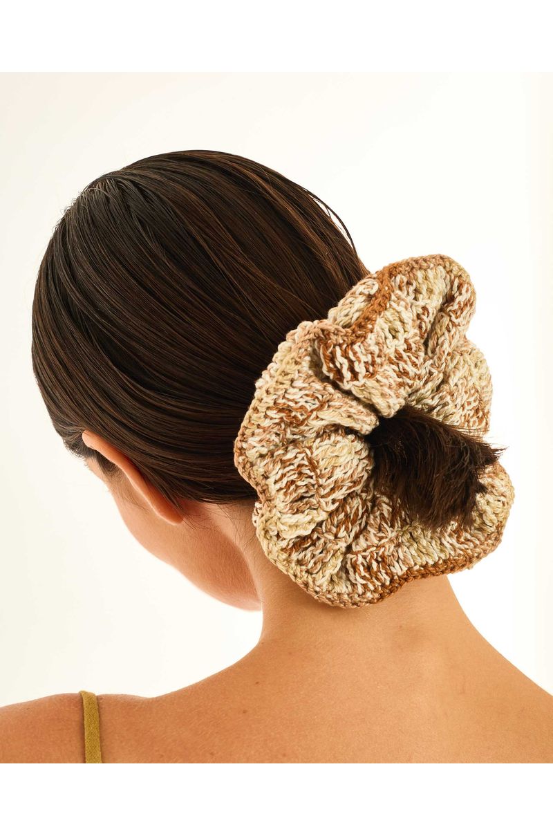 Scrunchie crochet ala  off-white