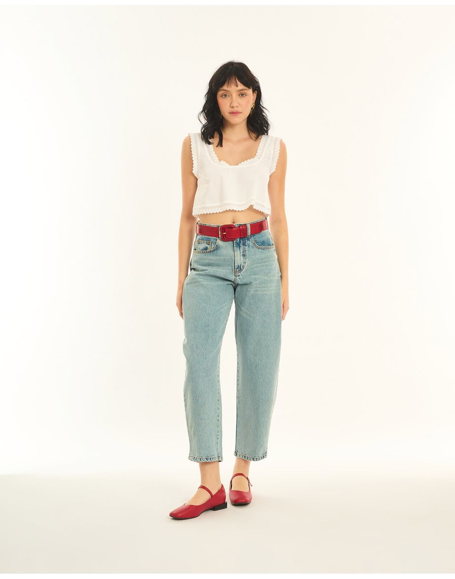Top alf nav off-white