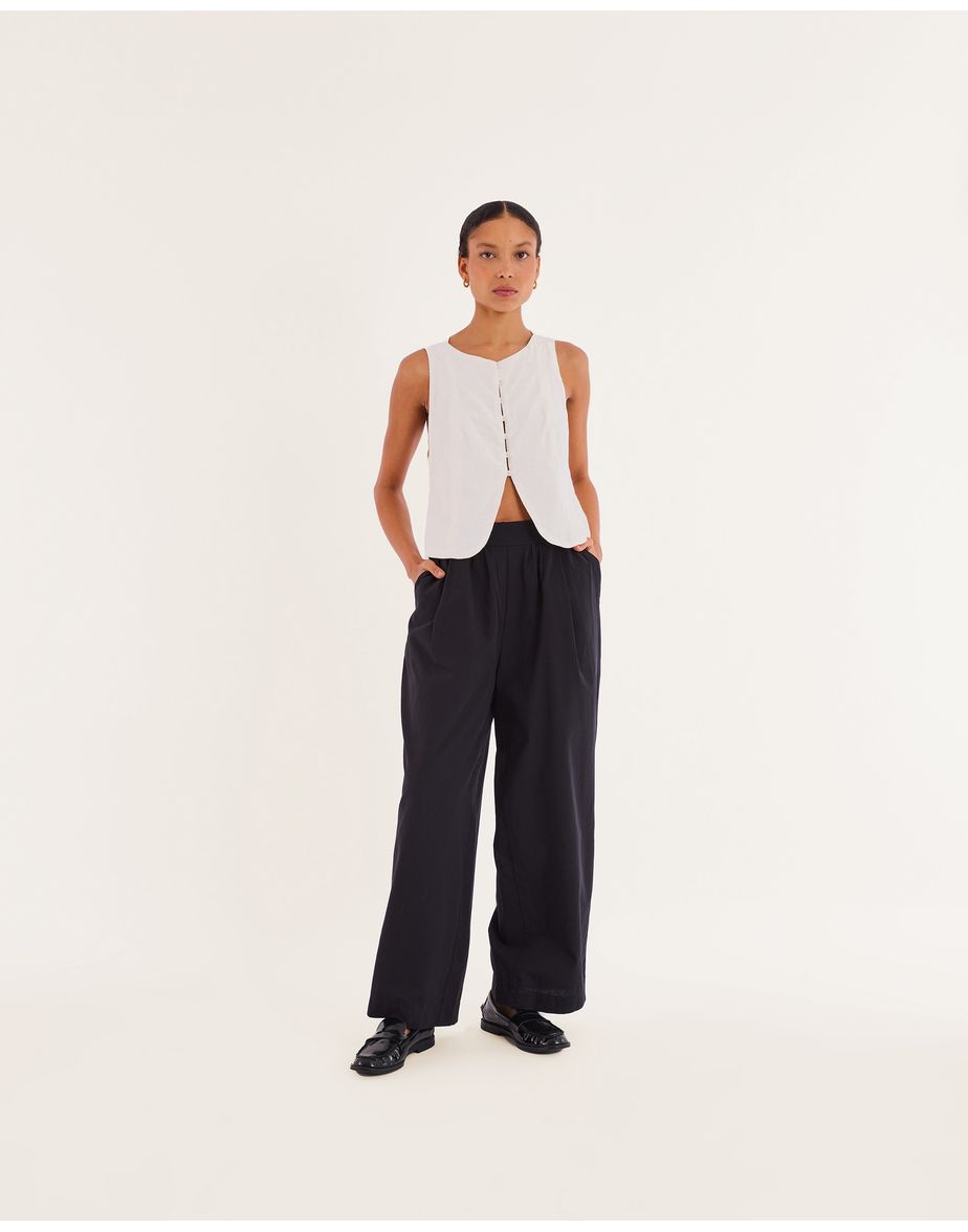 Calça ampla nav preto