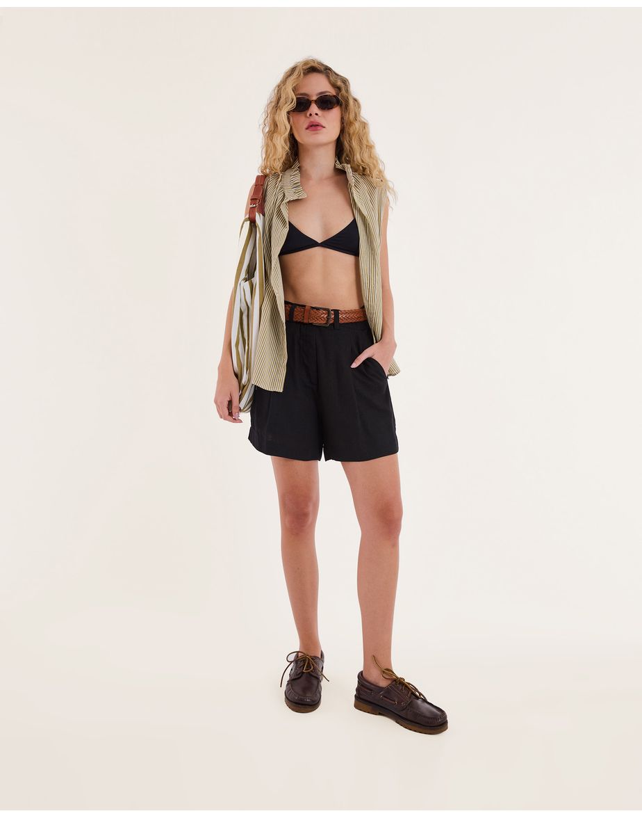 Blusa listras nav listrado verde