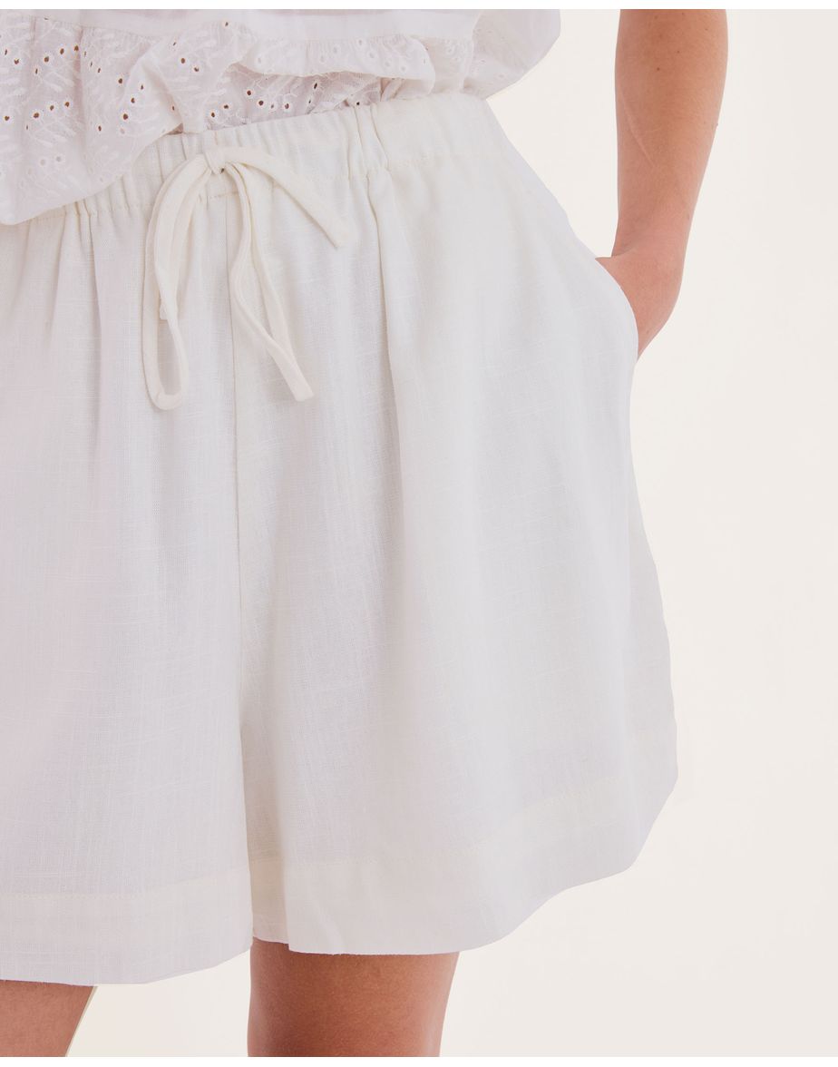 Bermuda linho nav off-white