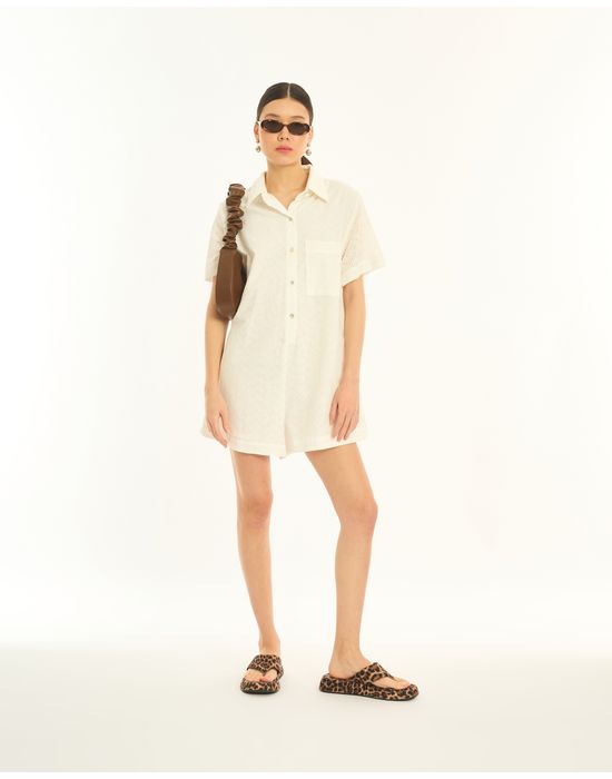 Macaquinho laise nav off-white
