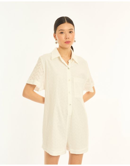 Macaquinho laise nav off-white