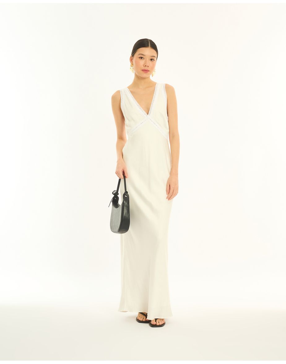 Vestido gabrielle bos off-white