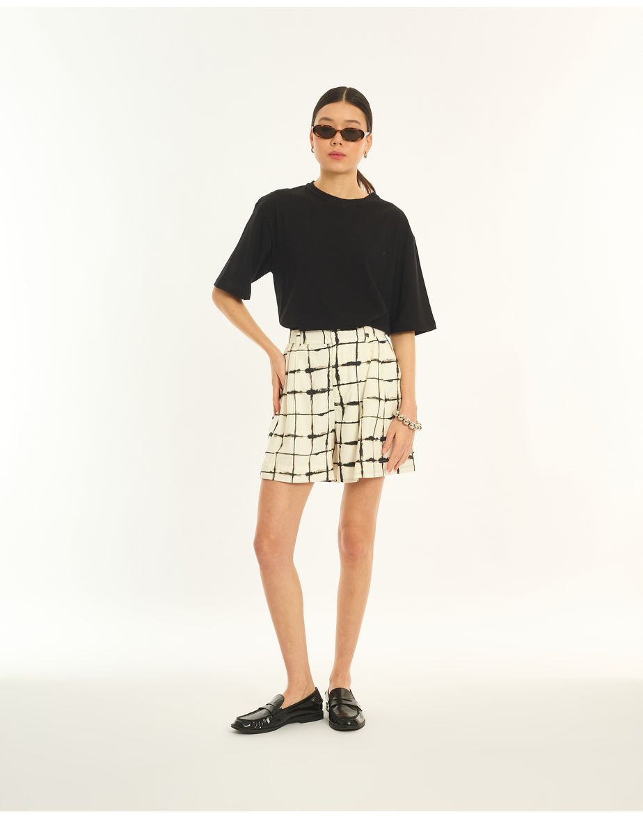 Camiseta over bos preto