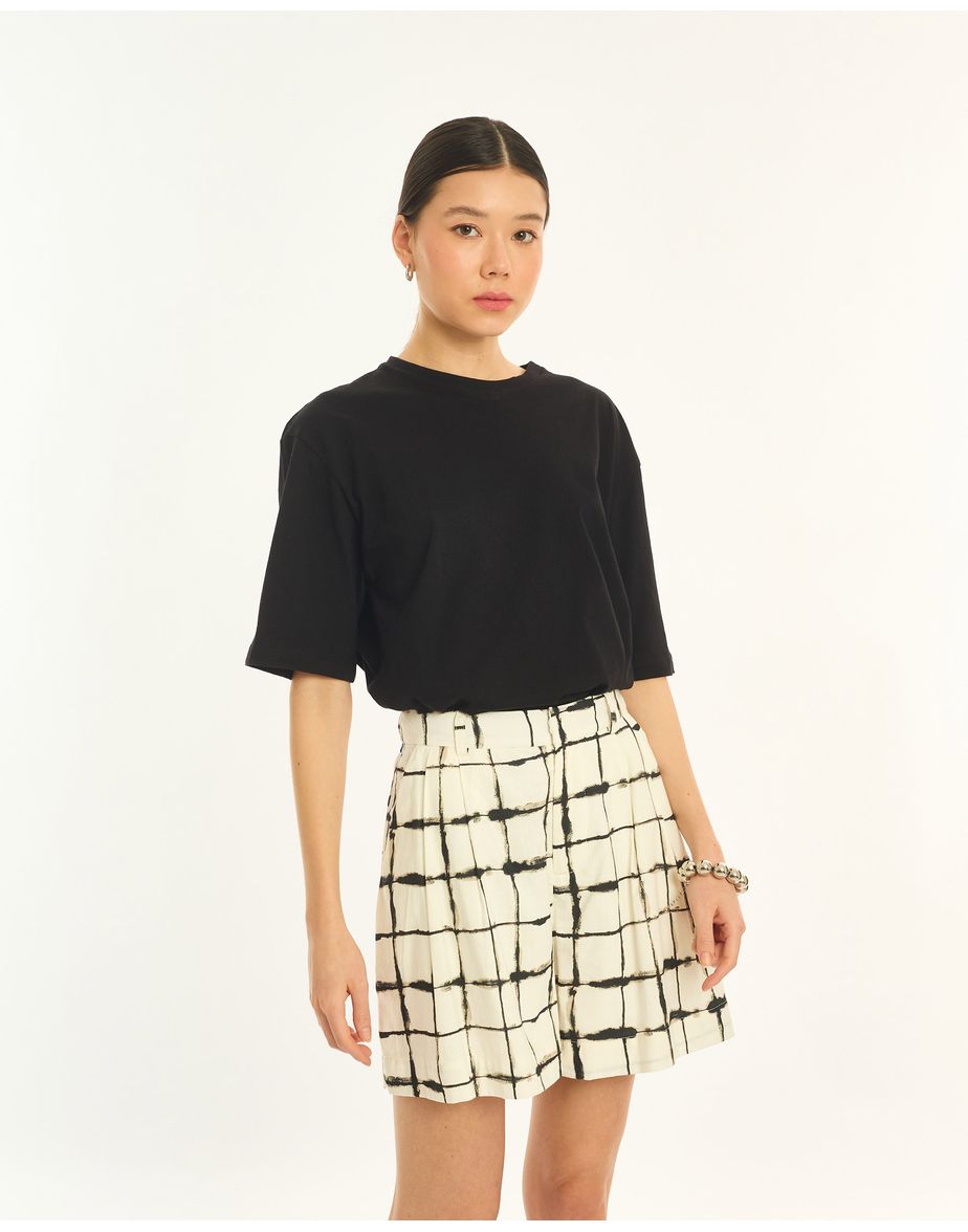 Camiseta over bos preto