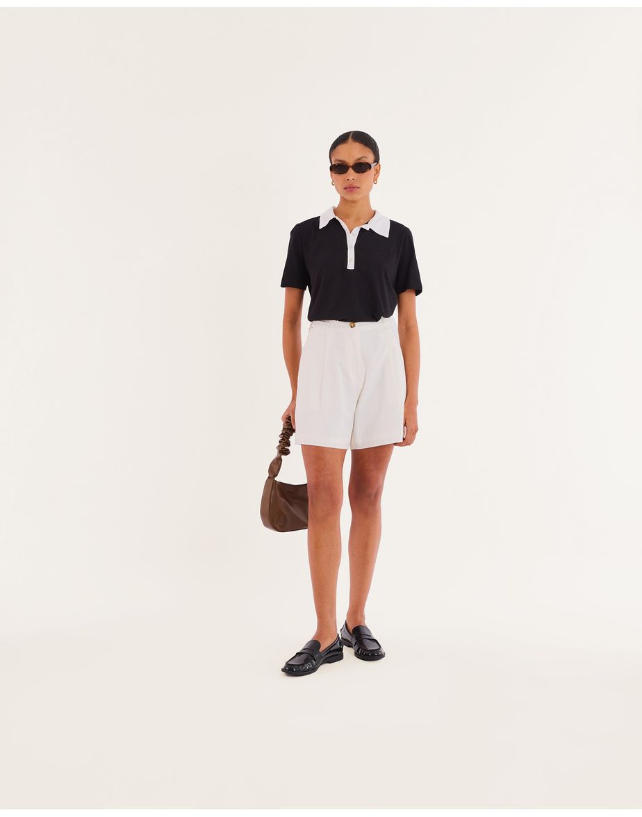 Polo p/b bos preto