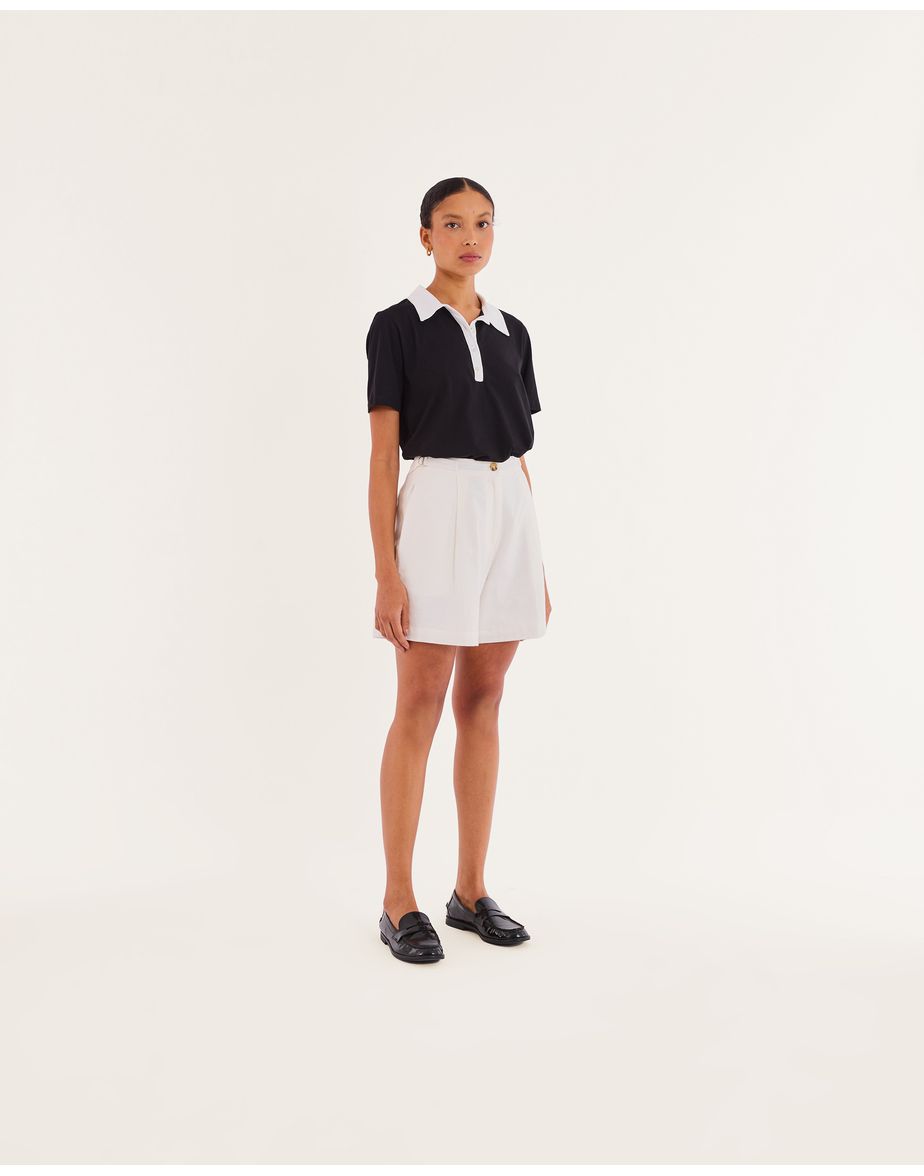 Polo p/b bos preto