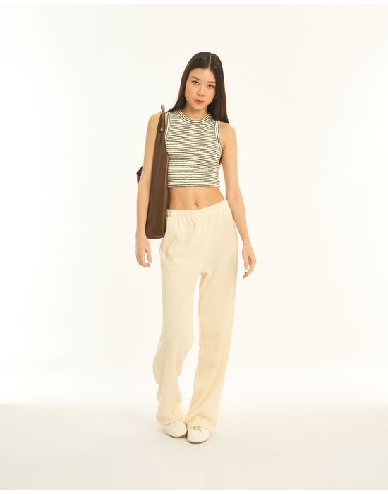 Calça fenda bos off-white