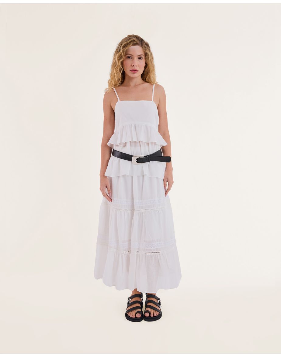 Blusa voil bos off-white
