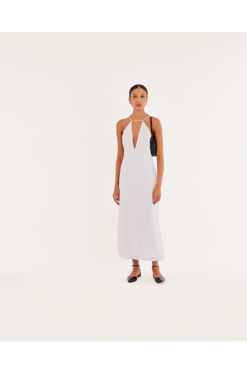Vestido frente bos off-white