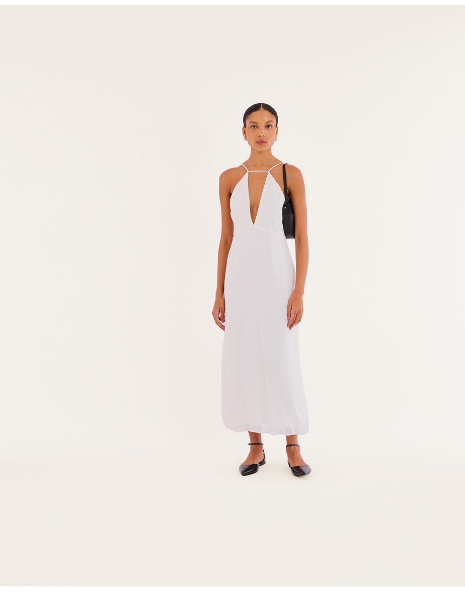 Vestido frente bos off-white