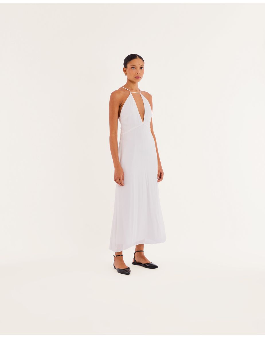 Vestido frente bos off-white