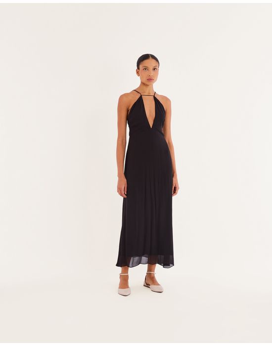Vestido frente bos preto