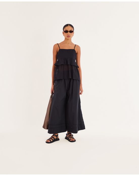 Blusa voil bos preto