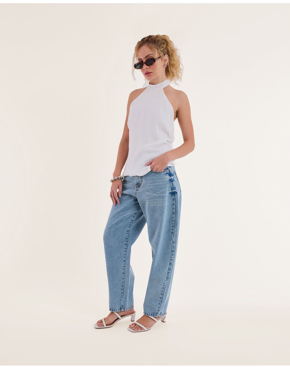 Blusa frente bos off-white