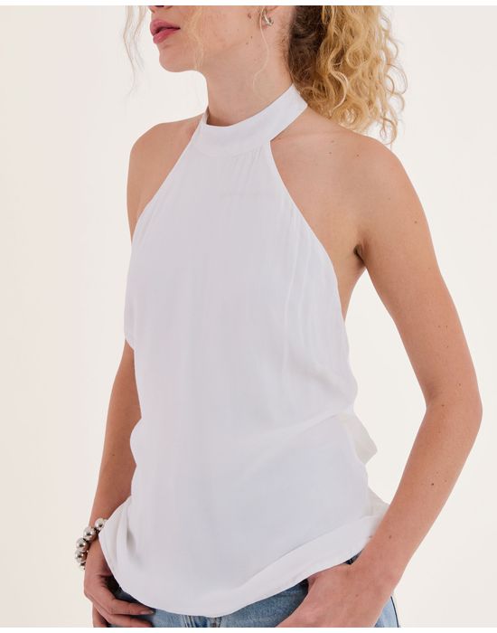 Blusa frente bos off-white
