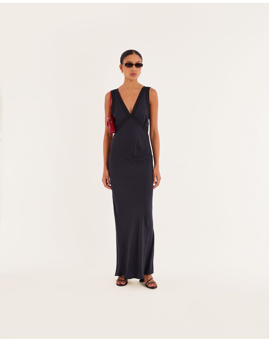 Vestido gabrielle bos preto