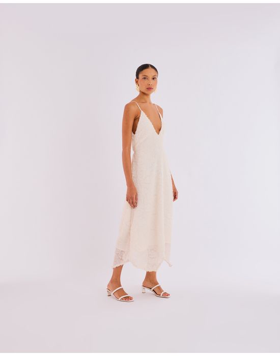 Vestido maya amplo kas off-white