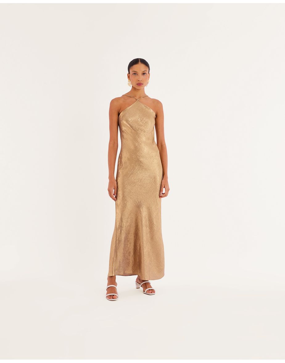 Vestido dourado kas dourado