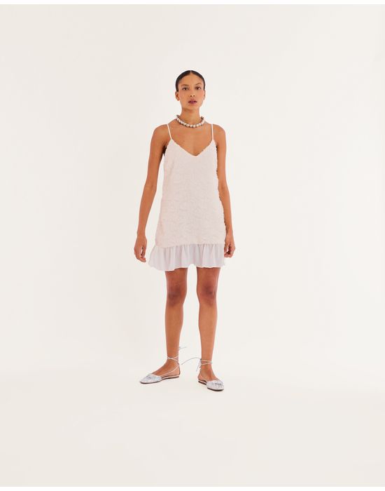 Vestido maya kas off-white