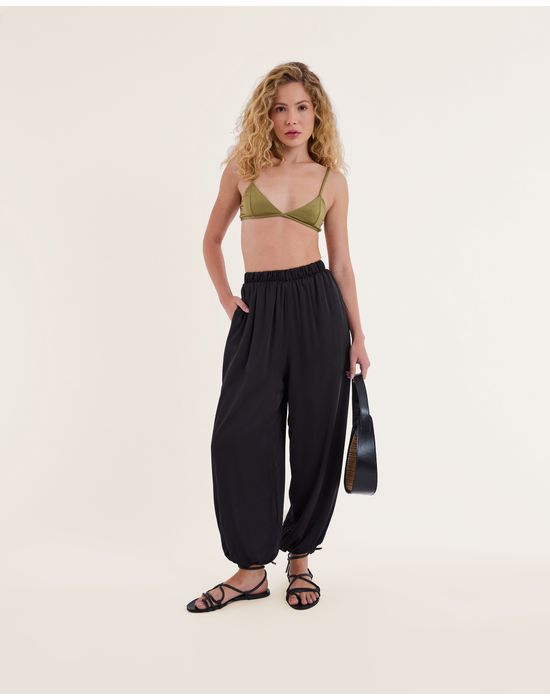 Calça cetim kas preto