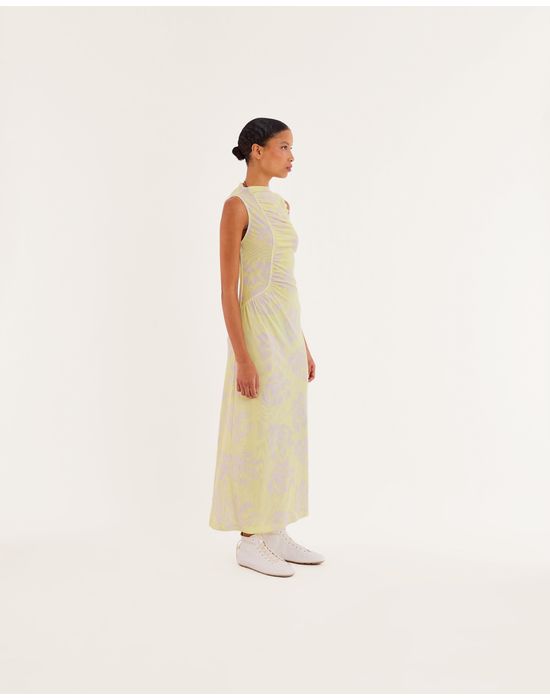 Vestido tule kas estampado
