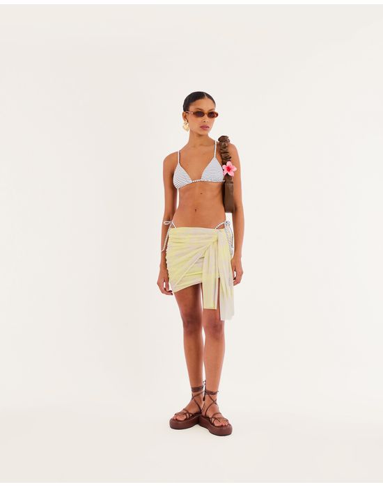 Saia tule kas estampado