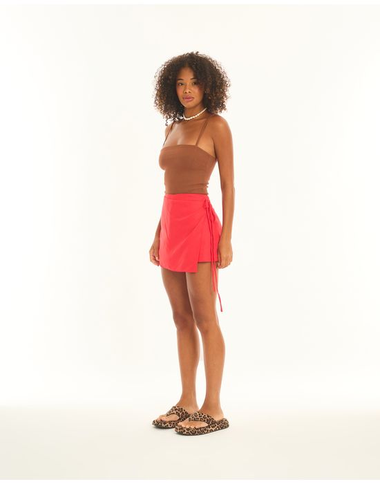 Short pareo ever vermelho