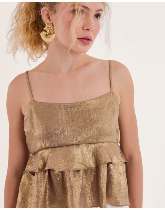 Blusa dourada kas dourado